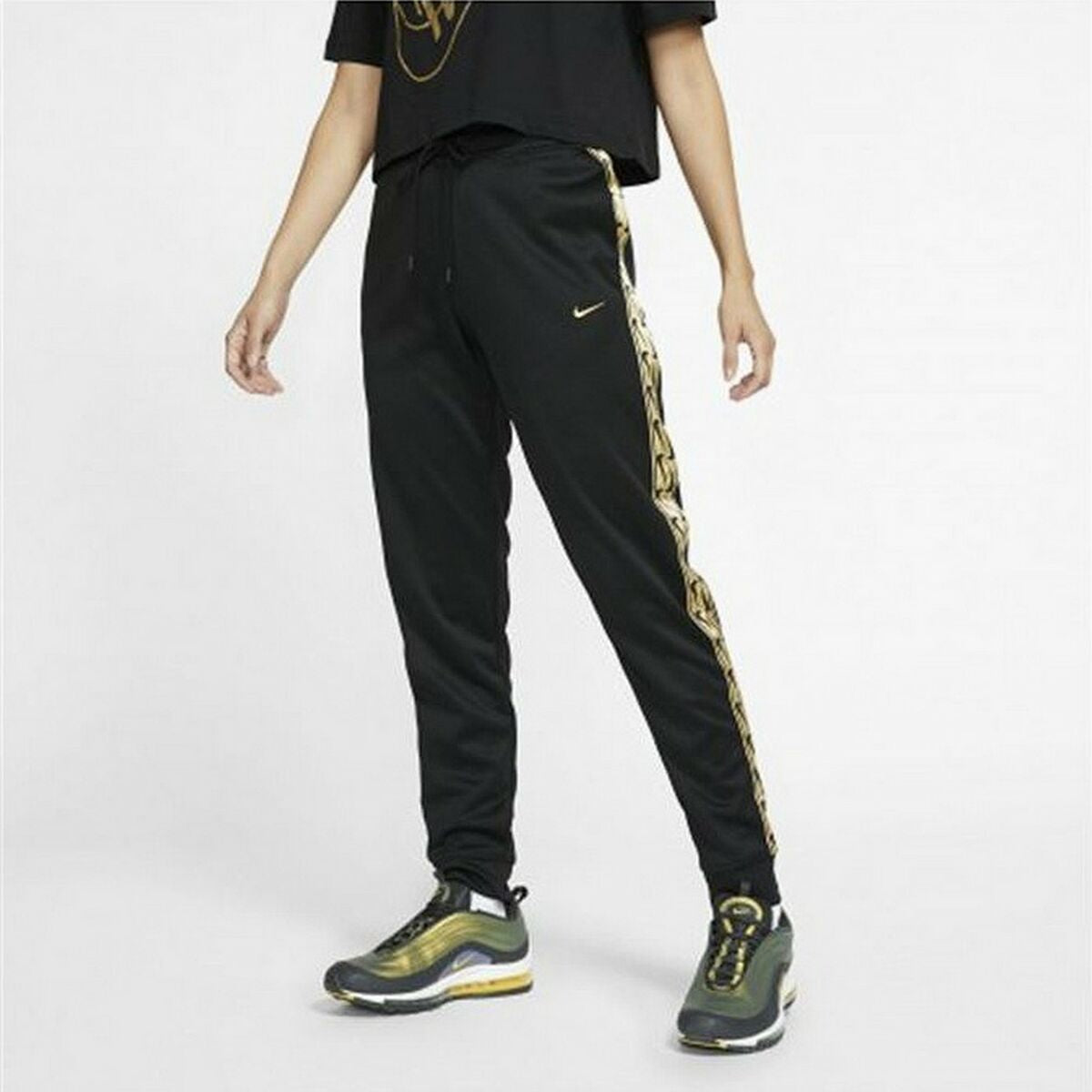 Lange Sporthose Nike Sportswear Lady Schwarz