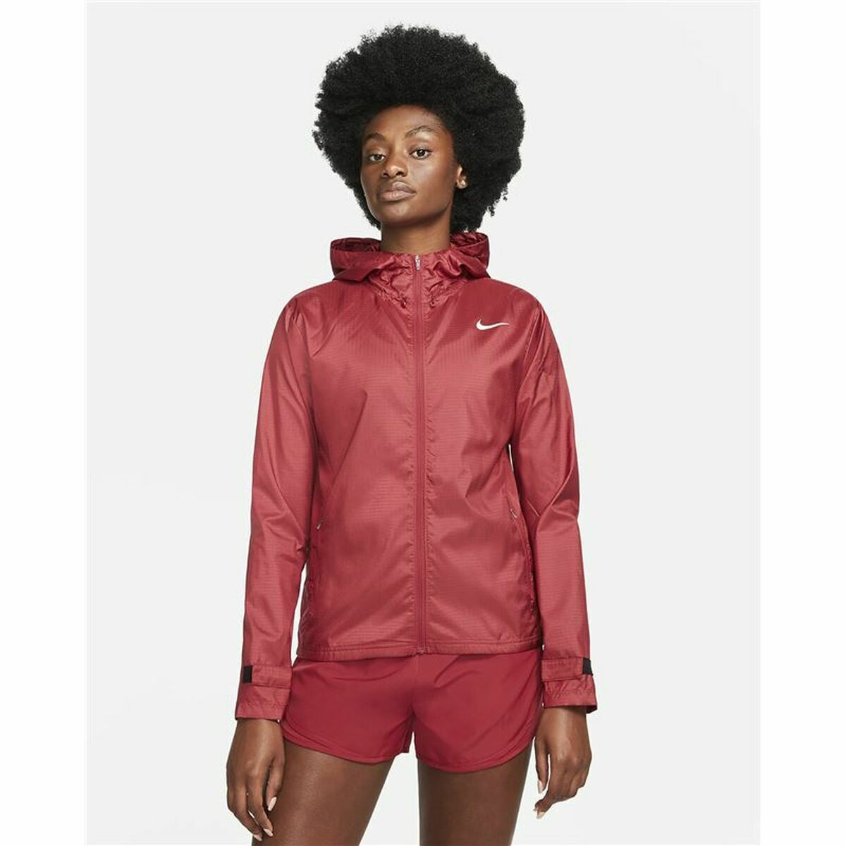 Damen-Sportjacke Nike Essential Burgundy
