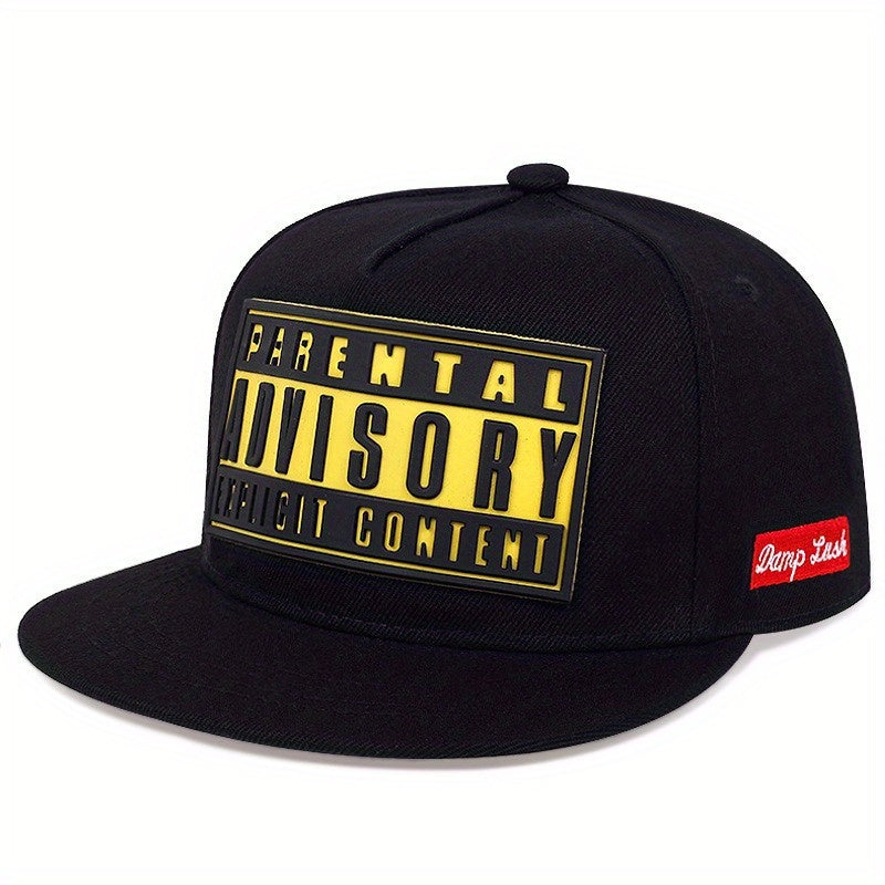 Polyester Snapback Cap, Adjustable Sports Baseball Hat with ADV Lettering, Casual Hip Hop Sunshade Dad Hat for Men and Women, Baseball Cap