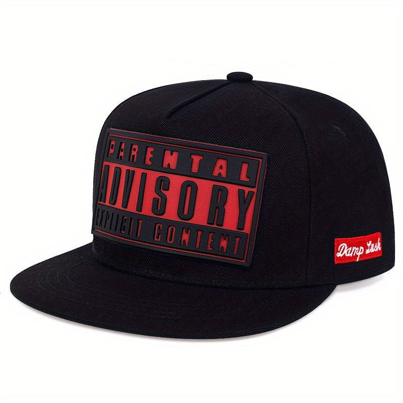 Polyester Snapback Cap, Adjustable Sports Baseball Hat with ADV Lettering, Casual Hip Hop Sunshade Dad Hat for Men and Women, Baseball Cap