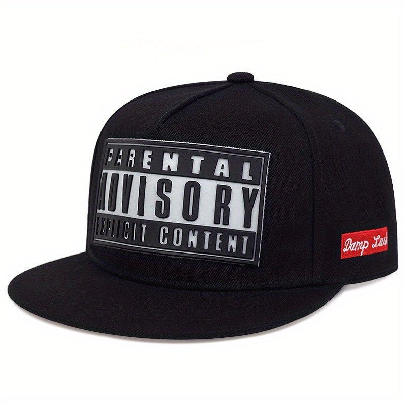 Polyester Snapback Cap, Adjustable Sports Baseball Hat with ADV Lettering, Casual Hip Hop Sunshade Dad Hat for Men and Women, Baseball Cap