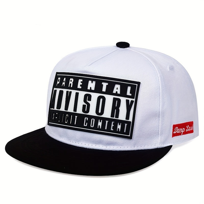 Polyester Snapback Cap, Adjustable Sports Baseball Hat with ADV Lettering, Casual Hip Hop Sunshade Dad Hat for Men and Women, Baseball Cap