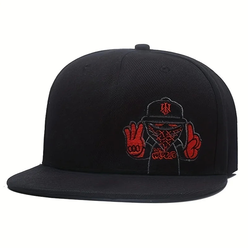 Stickerei Retro Baseball Caps für Männer Frauen Knochen Hysteresen schwarz Sport Hüte Street Art Hip Hop Cap Hut