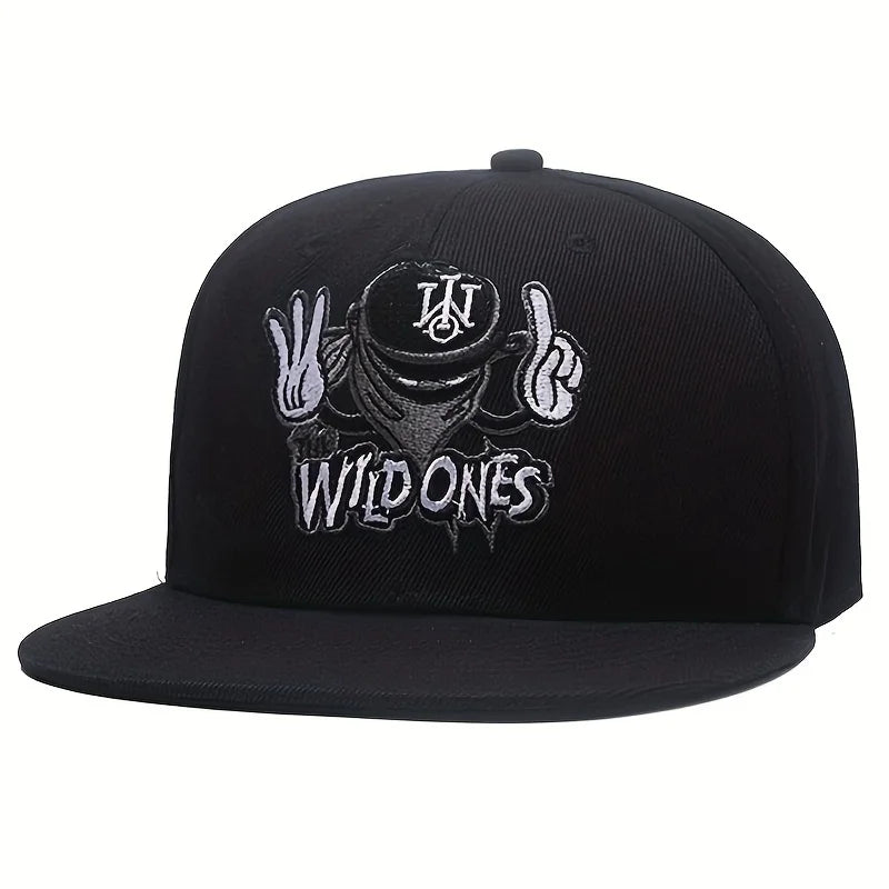 Stickerei Retro Baseball Caps für Männer Frauen Knochen Hysteresen schwarz Sport Hüte Street Art Hip Hop Cap Hut
