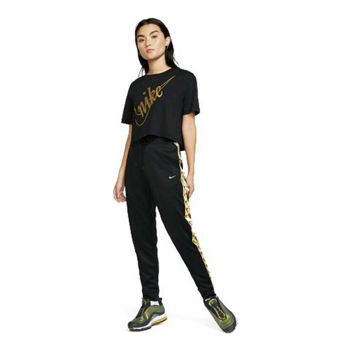 Lange Sporthose Nike Sportswear Lady Schwarz