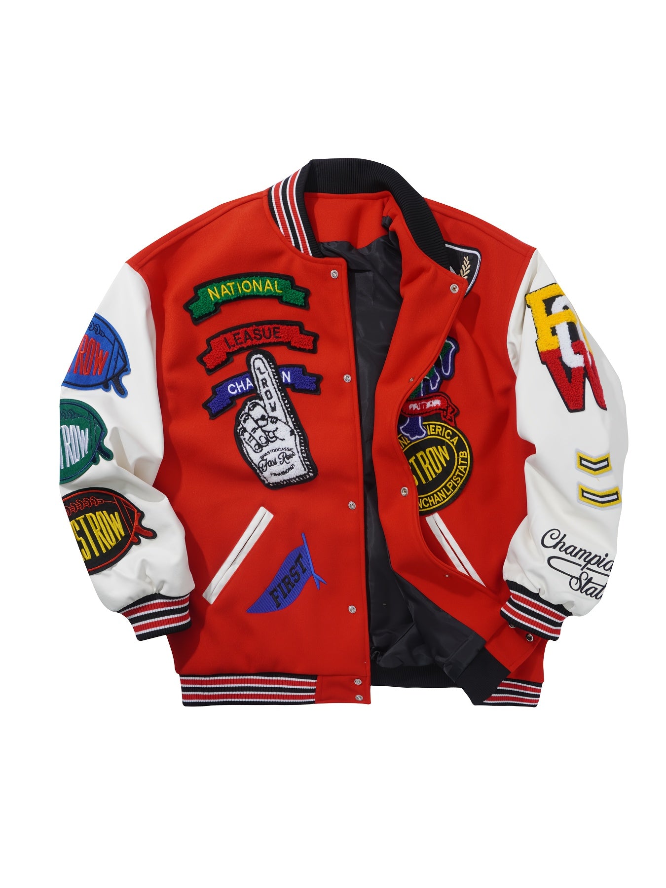2025 New European And American Spring And Autumn Long-Sleeve Print Ribbed Spliced Single-Breasted Baseball Jacket, Unisex Couple Print Flight Jacket in a Relaxed Style, Perfect As a Gift for Lovers