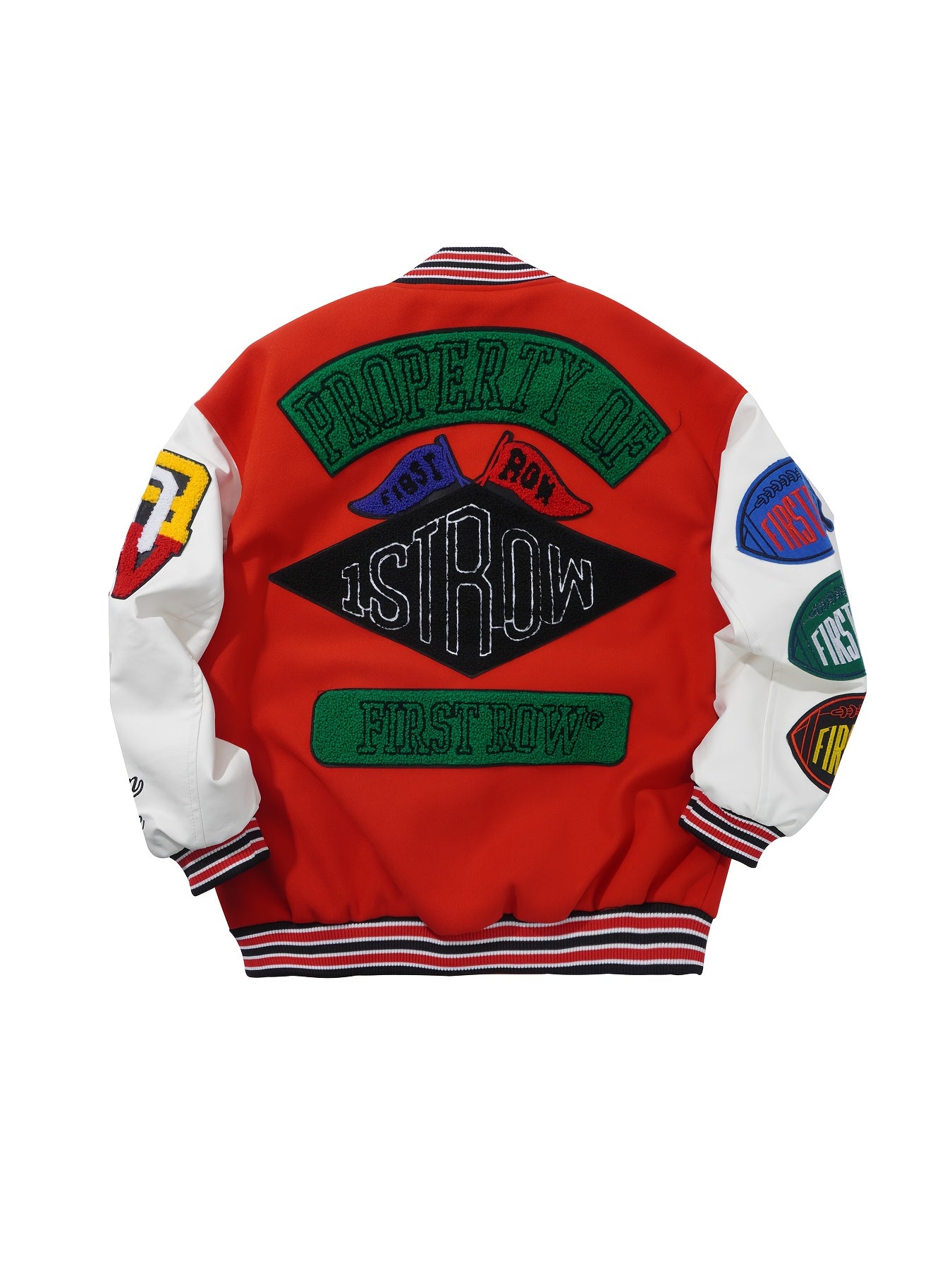 2025 New European And American Spring And Autumn Long-Sleeve Print Ribbed Spliced Single-Breasted Baseball Jacket, Unisex Couple Print Flight Jacket in a Relaxed Style, Perfect As a Gift for Lovers