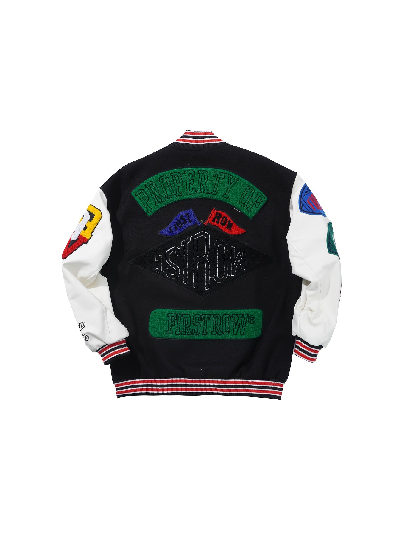 2025 New European And American Spring And Autumn Long-Sleeve Print Ribbed Spliced Single-Breasted Baseball Jacket, Unisex Couple Print Flight Jacket in a Relaxed Style, Perfect As a Gift for Lovers